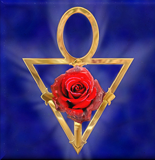 19897_AMORC-Emblem Ankh-Dreieck + Rose auf dublau.jpg